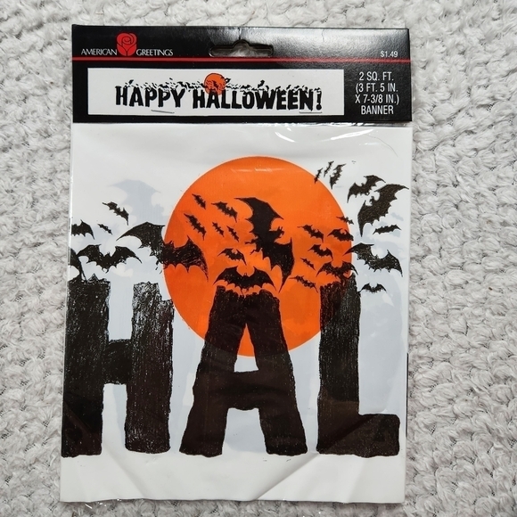 Lot of 4 90s 2000s Halloween Banners - Picture 12 of 12